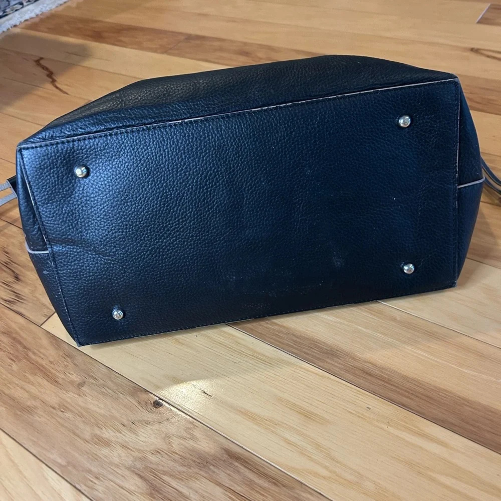 Lodis Black Pebbled Leather Tote Bag - Picture 6 of 14